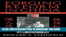 [PDF] Forging Reform in China: The Fate of State-Owned Industry (Cambridge Modern China Series)