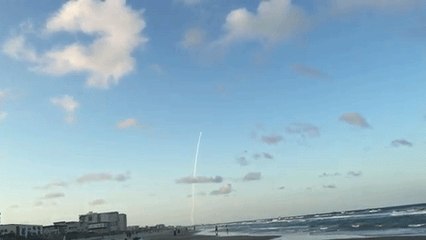 OSIRIS-Rex Spacecraft Soars Over Cocoa Beach Waters