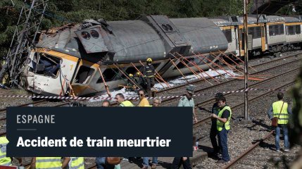 Accident de train meurtrier en Espagne