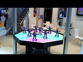 Robots Dancing Gangnam Style at World Travel Market 2012