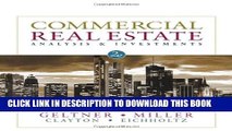 [PDF] Commercial Real Estate Analysis   Investments Full Collection