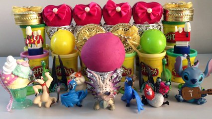 PLAY DOH SURPRISE EGGS, SurpriseToys,Jurassic World,Rio 2,The Good Dinosaur