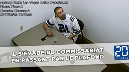 Un suspect s'évade du commissariat en passant par le plafond