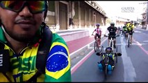 Ciclistas percorrem 100 quilômetros para ajudar amigo a comprar handbike