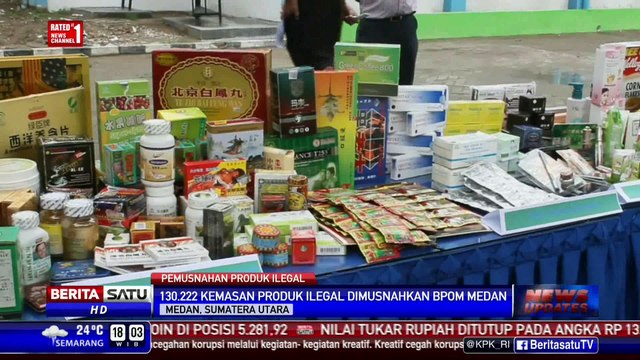 BPOM Medan Musnahkan Obat dan Kosmetik Ilegal