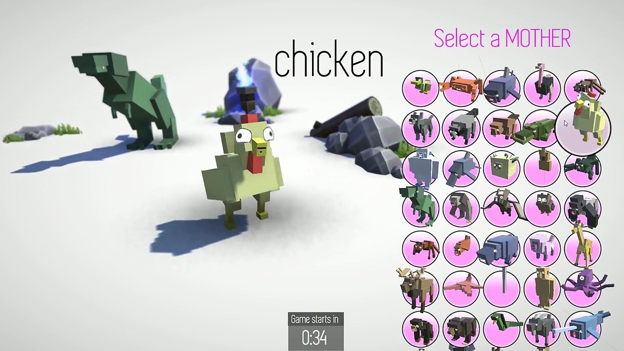 TWORZYMY NOWE GATUNKI ZWIERZĄT - T-REX + OŚMIORNICA = ?? - HYBRID ANIMALS PL