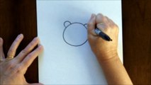 Free Art Lesson for Kids How to Draw a Cartoon Panda Bear Baby Easy Drawing Tutorial !