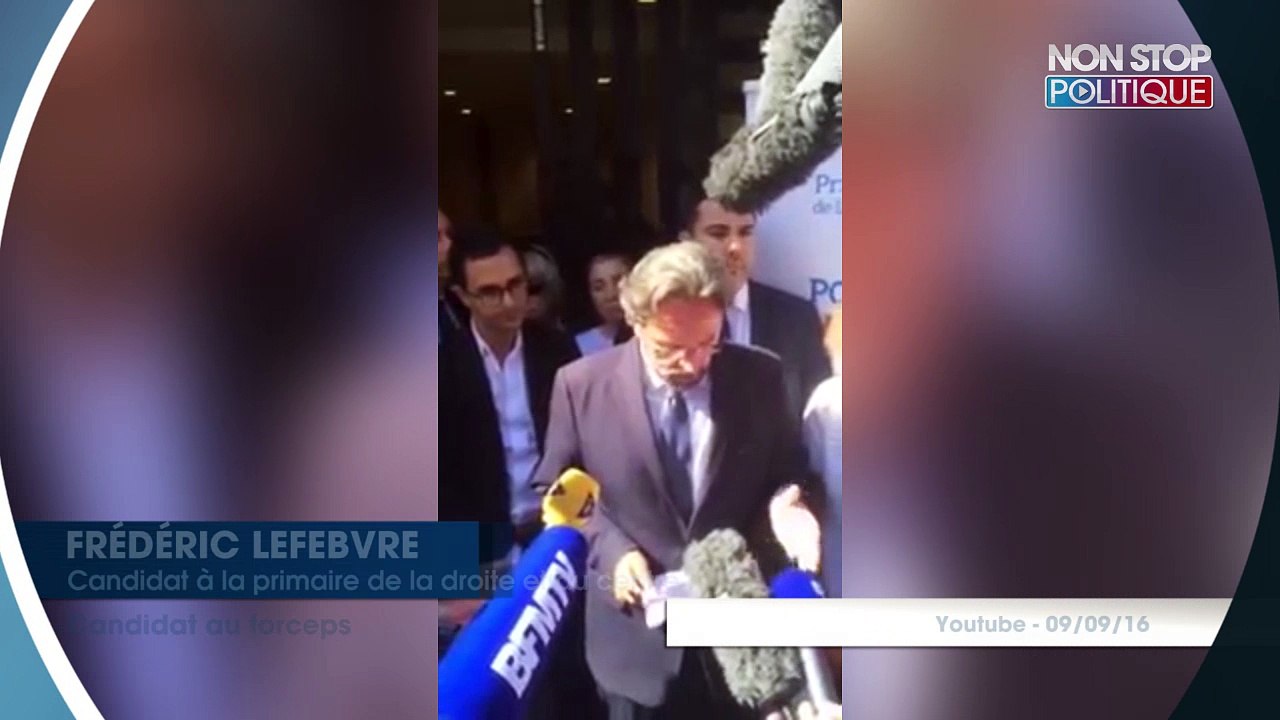Frédéric Lefebvre annonce sa candidature à la primaire de la droite et du centre