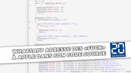 WhatsApp adresse des «fuck» à Apple dans son code source
