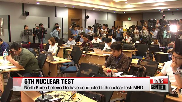 North Korea conducts fifth nuclear test: S. Korea defense ministry
