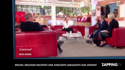 C à Vous : Michel Drucker raconte une drôle d'anecdote sur Johnny Hallyday (Vidéo)