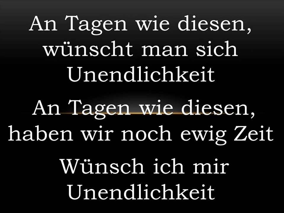 Tage wie diese Instrumental by Pam Fitch