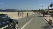 Valverde cerca de la playa / Valverde riding next to the beach - Etapa / Stage 19 (Xàbia / Calp) - La Vuelta a España 2016