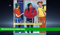 Popular Book Teaching in the Middle and Secondary Schools (10th Edition)