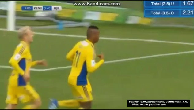 Alfredo Morelos Goal HD - PS Kemi 0-1 HJK - Finland - Veikkausliiga 09.09.2016 HD