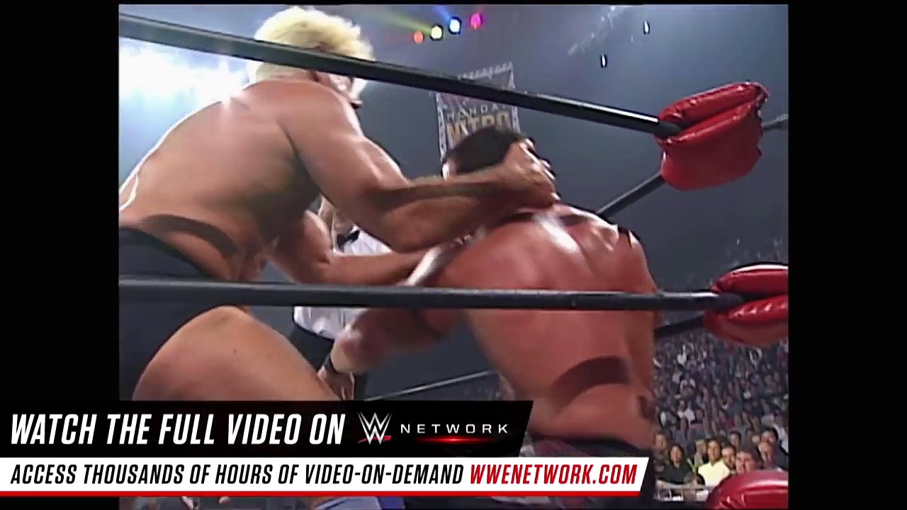 Curt Hennig & Ric Flair vs Buff Bagwell & Konnan WCW Monday Nitro 8sep16