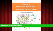 Enjoyed Read Phonics, Phonemic Awareness, and Word Analysis for Teachers: An Interactive Tutorial