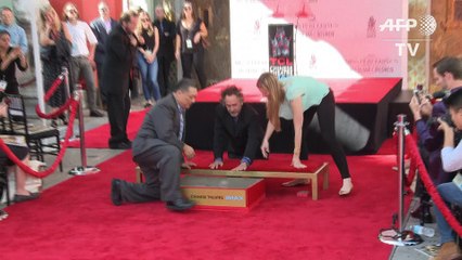 Les empreintes de Tim Burton immortalisées à Hollywood