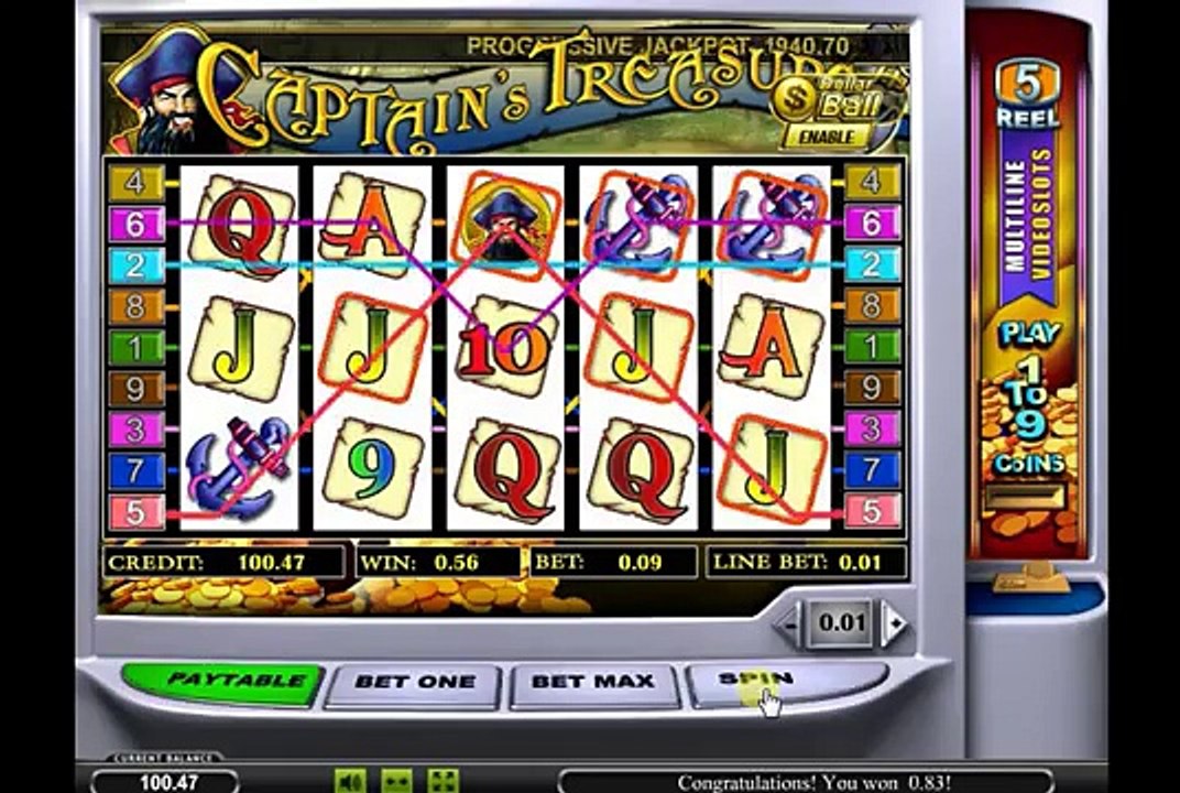 Игровой автомат Captains Treasure