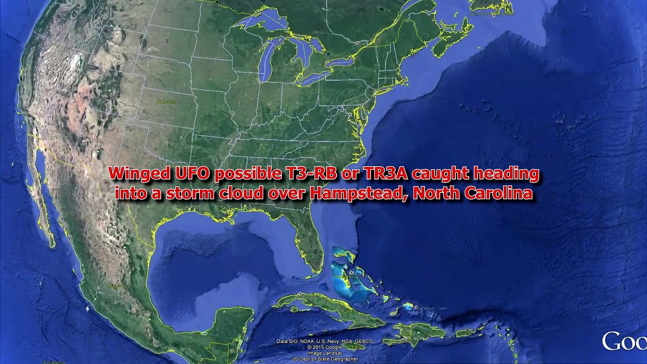 Winged UFO Possible T3-RB Caught Heading Into A Storm Cloud Over Hampstead