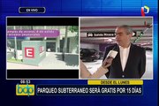 San Isidro: parqueo subterráneo será gratuito durante 'marcha blanca'