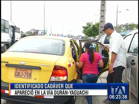 Identifican cadáver de un sujeto que apareció muerto en la vía Durán - Yaguachi