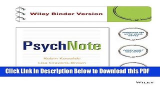 [Read] PsychNote, Binder Ready Version Ebook Free