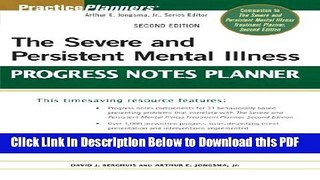 [Read] The Severe and Persistent Mental Illness Progress Notes Planner Popular Online
