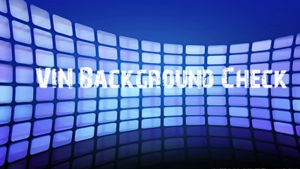 VIN Background Check