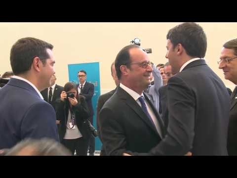 Atene - Renzi partecipa, all’incontro tra i leader dei Paesi UE del Mediterraneo. (09.09.16)