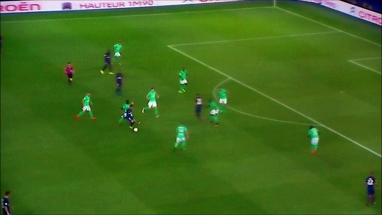 Hatem Ben Arfa Super Chance After Amazing Pass By Verratti vs Saint Etienne!