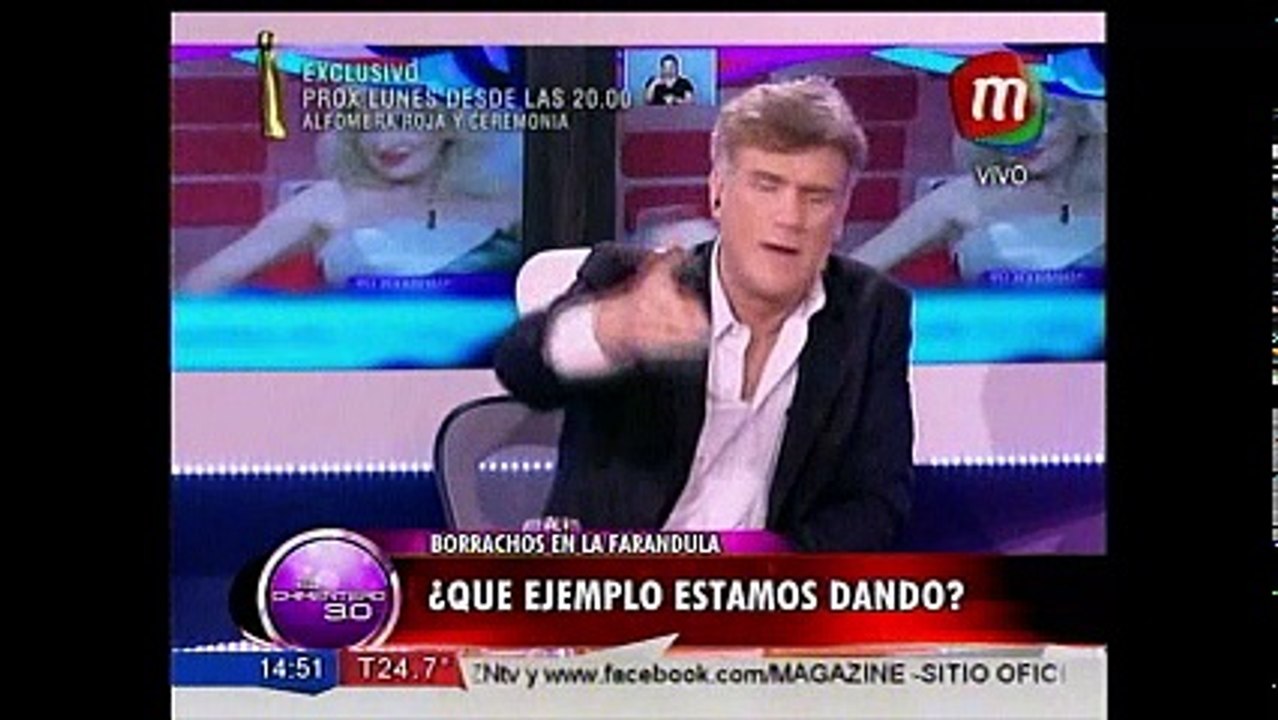 Ricardo Centurión alcoholizado e involucrado en un triple choque