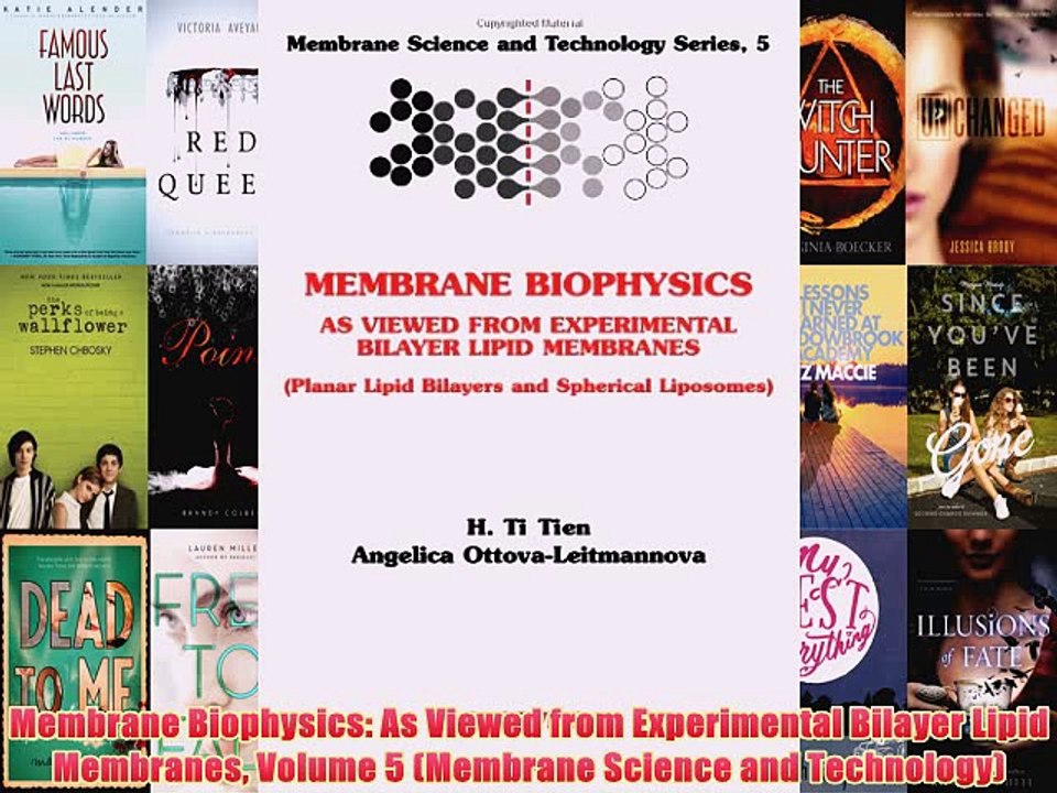 [PDF] Membrane Biophysics: As Viewed from Experimental Bilayer Lipid Membranes Volume 5 (Membrane