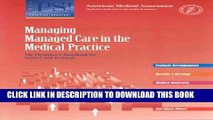 Collection Book Managing Managed Care in the Medical Practice: the Physician s Handbook For