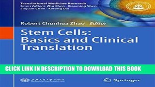 [PDF] Stem Cells: Basics and Clinical Translation (Translational Medicine Research) Full Online