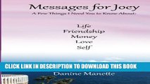 [PDF] Messages for Joey: A Few Things I Need You to Know Popular Colection