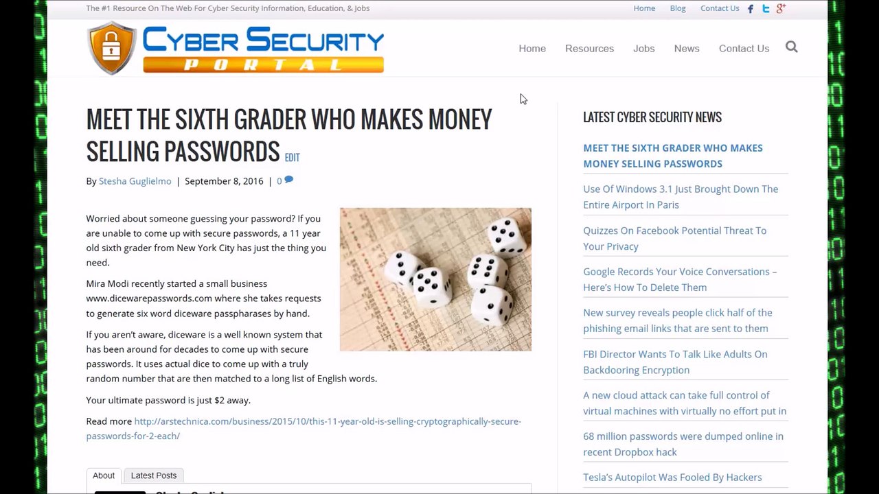 Meet The Sixth Grader Who  Earns money Selling Passwords