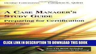 New Book A Case Manager s Study Guide: Preparing For Certification