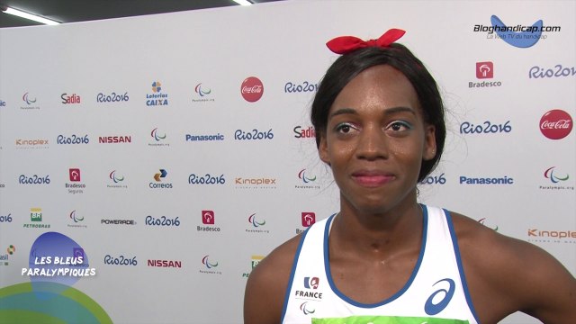 Mandy François-Elie - Médaille d'argent 100m T37