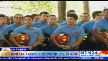 Realizan evento conmemorativo para rendir homenaje a víctimas y héroes que fallecieron durante el atentado del 11-S