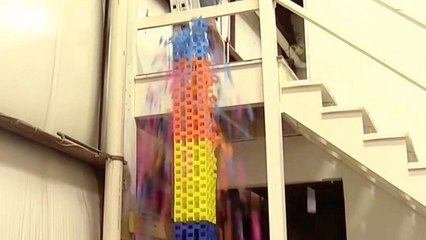 Tallest Tower Rains Down In Extreme Domino Effect