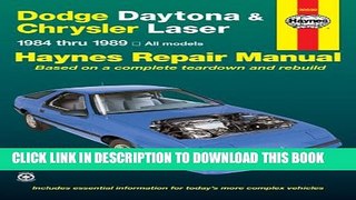 [PDF] Haynes Dodge Daytona and Chrysler Laser, 1984-1989 Full Colection