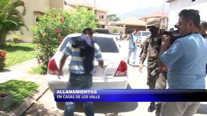 Policia realiza allanamientos en casas de los valle