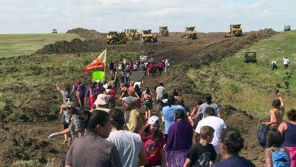 Índios americanos se unem contra oleoduto