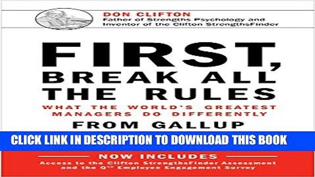 [PDF] First, Break All The Rules: What the World s Greatest Managers Do Differently Popular Online