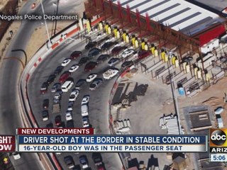 Driver shot at border after “suspicious” activity is in stable condition