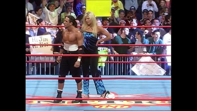 Billy Kidman With Torrie Wilson Challenges Hulk Hogan Nitro 04.24.2000