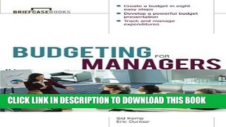[PDF] Budgeting for Managers Popular Colection