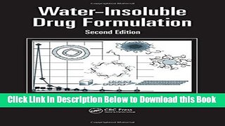 [Download] Water-Insoluble Drug Formulation, Second Edition Online Books