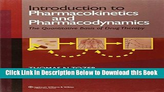 [Best] Introduction to Pharmacokinetics and Pharmacodynamics: The Quantitative Basis of Drug